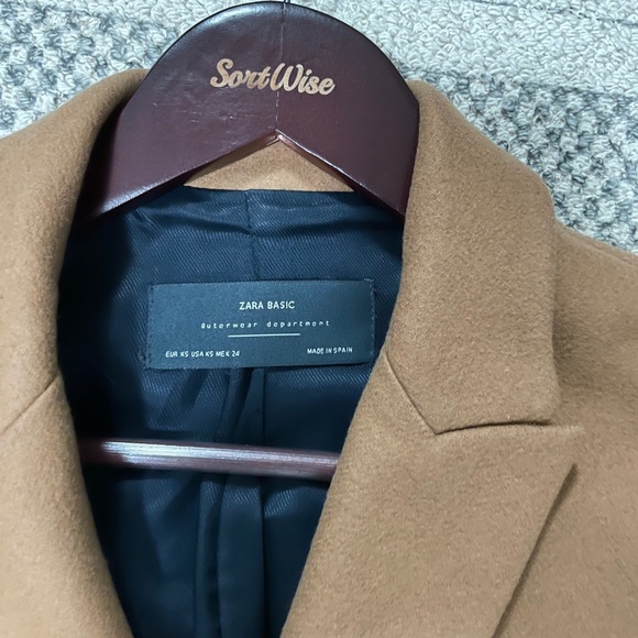 NEW ZARA TAN COAT - Picture 3 of 3